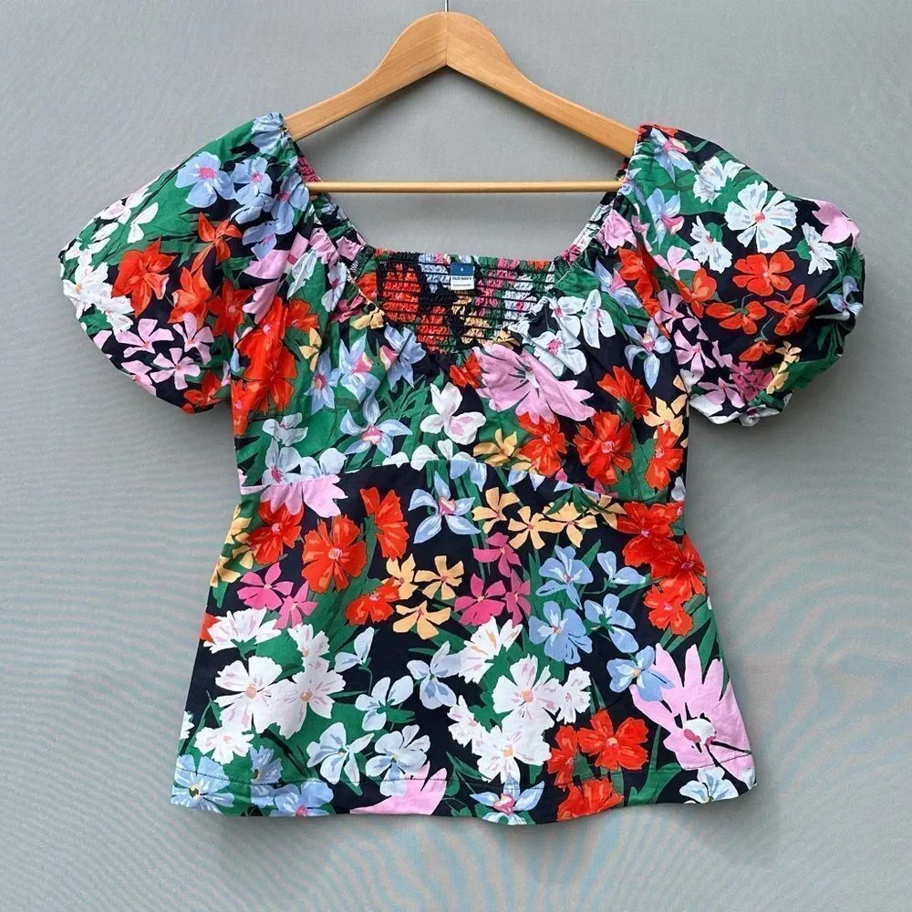 🎉5 for $45🎉Old Navy floral top blouse shirt women’s size S